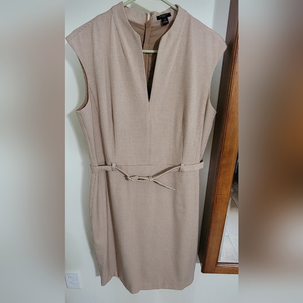 Ann Taylor Petite Houndstooth Dress - 12P